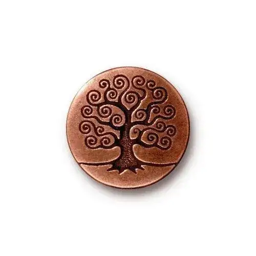 Tree of Life Button, 2 Pieces, 4 Finishes - Image 2