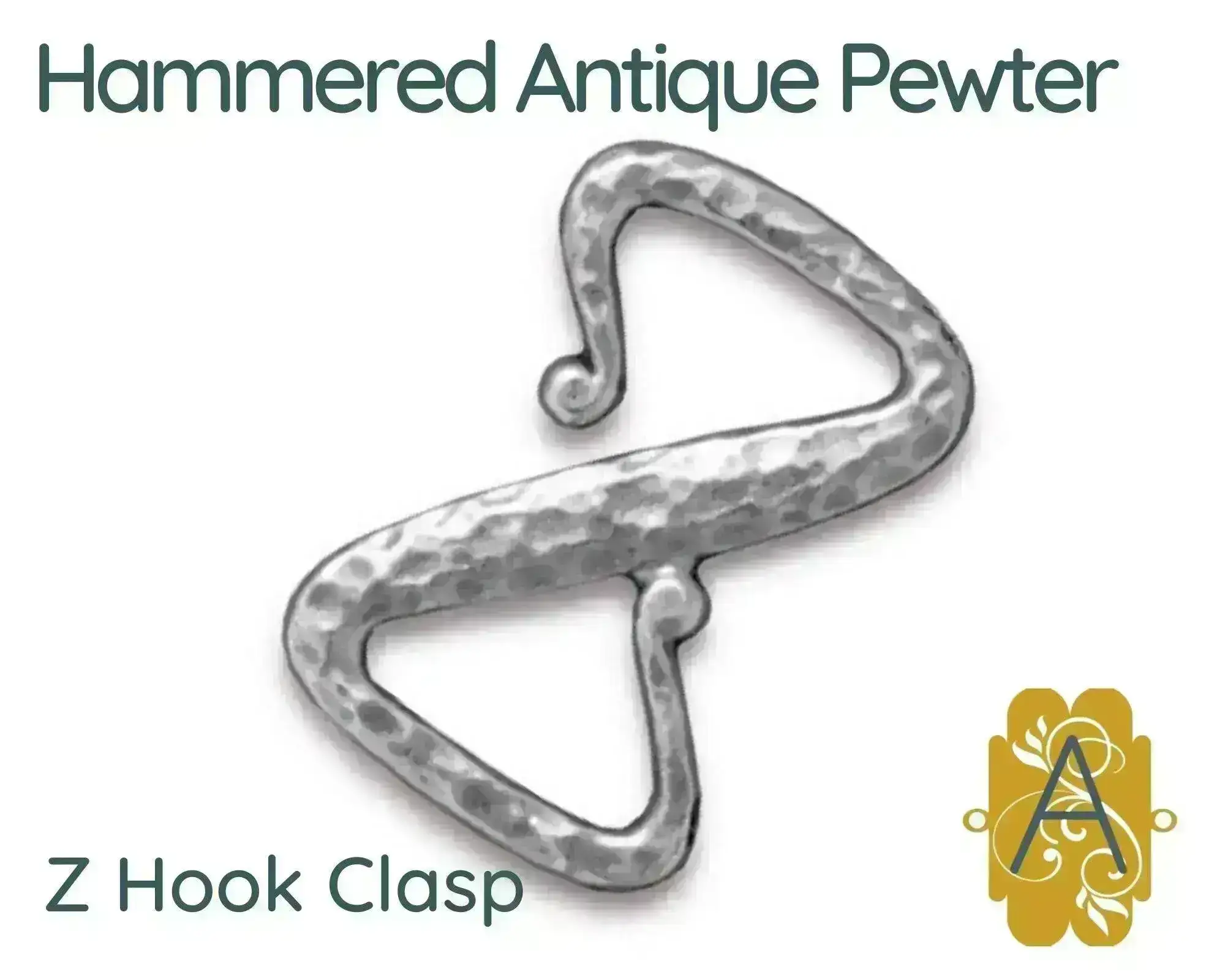 Tierracast, Hammered Z Hook Clasp - Image 3