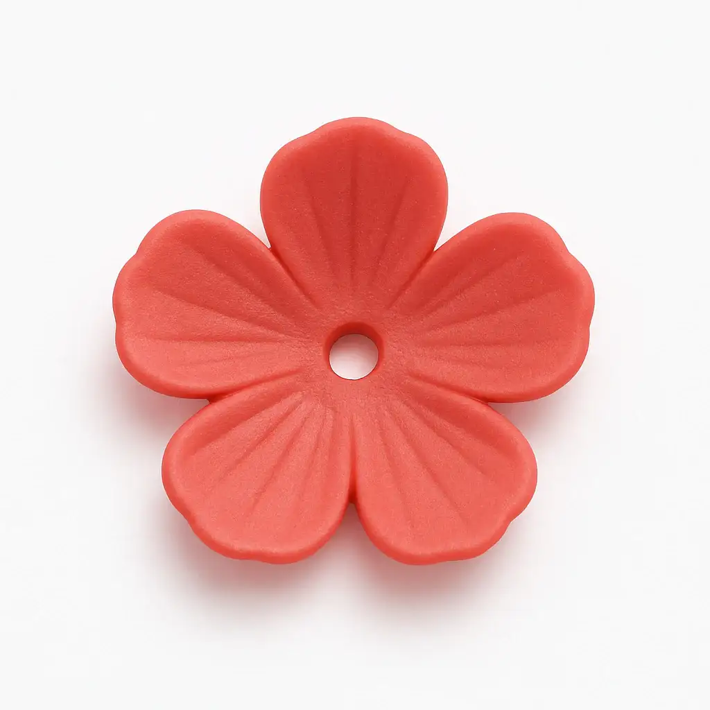 Blossom Lucite Flower Beads or Bead Caps, 10mm - Image 10