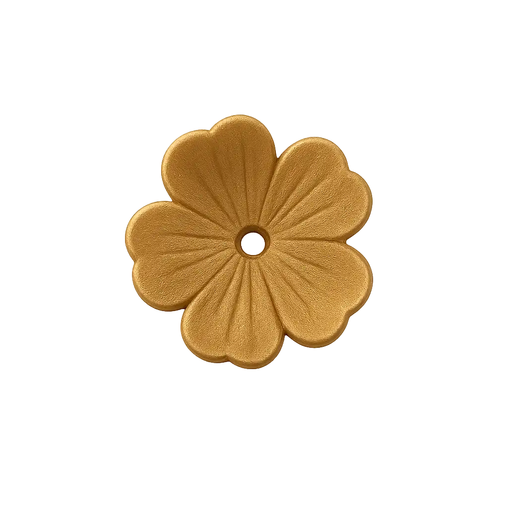 Blossom Lucite Flower Beads or Bead Caps, 10mm - Image 12