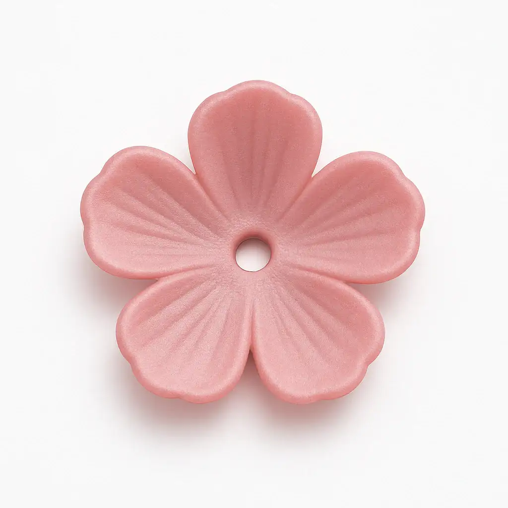 Blossom Lucite Flower Beads or Bead Caps, 10mm - Image 7