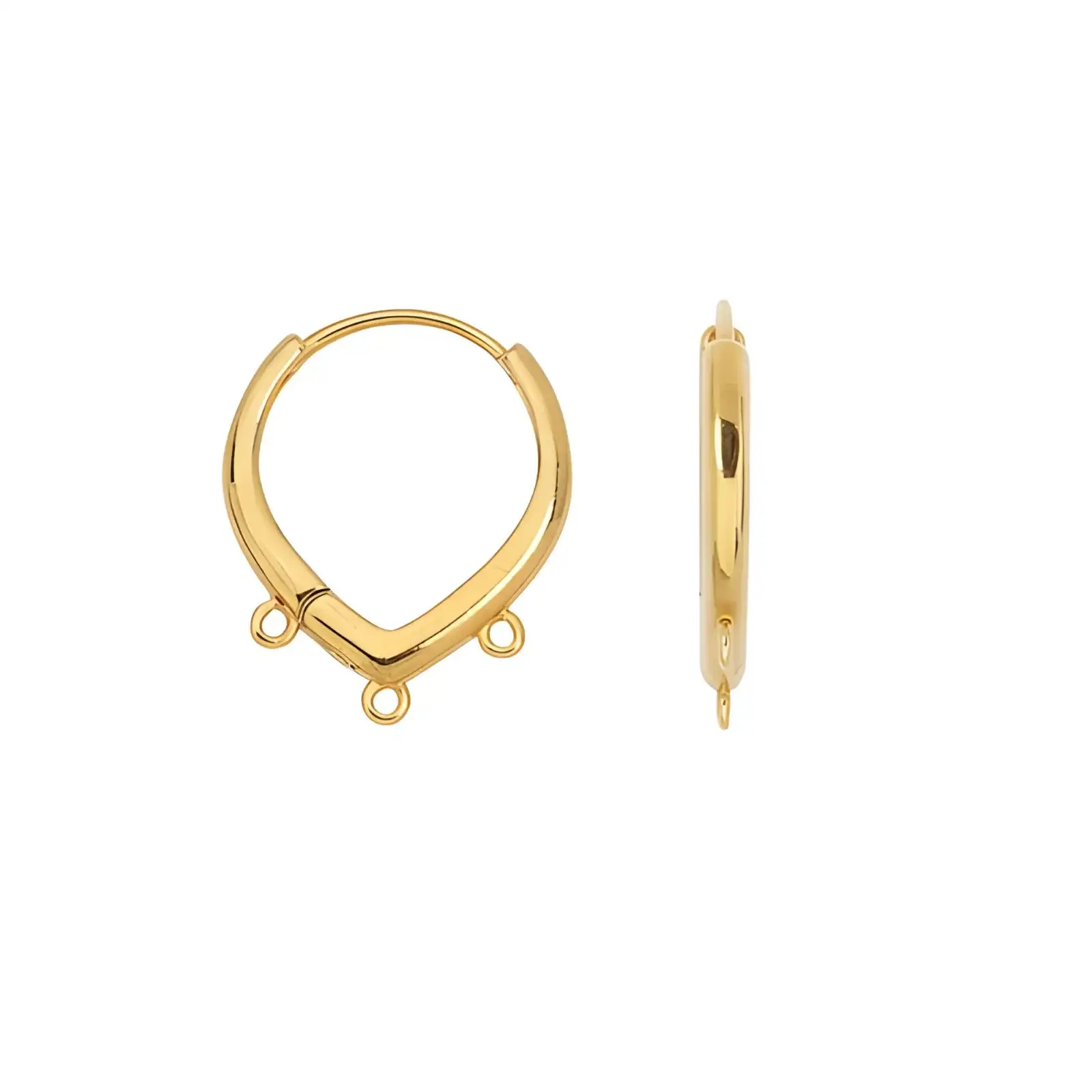 Triple Drop Leverback Earrings, 1 Pair - Image 2