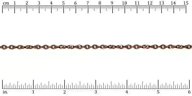 Twisted Curb Euro Chain, Antique Brass, Antique Copper, Antique Silver, Gold - Image 3