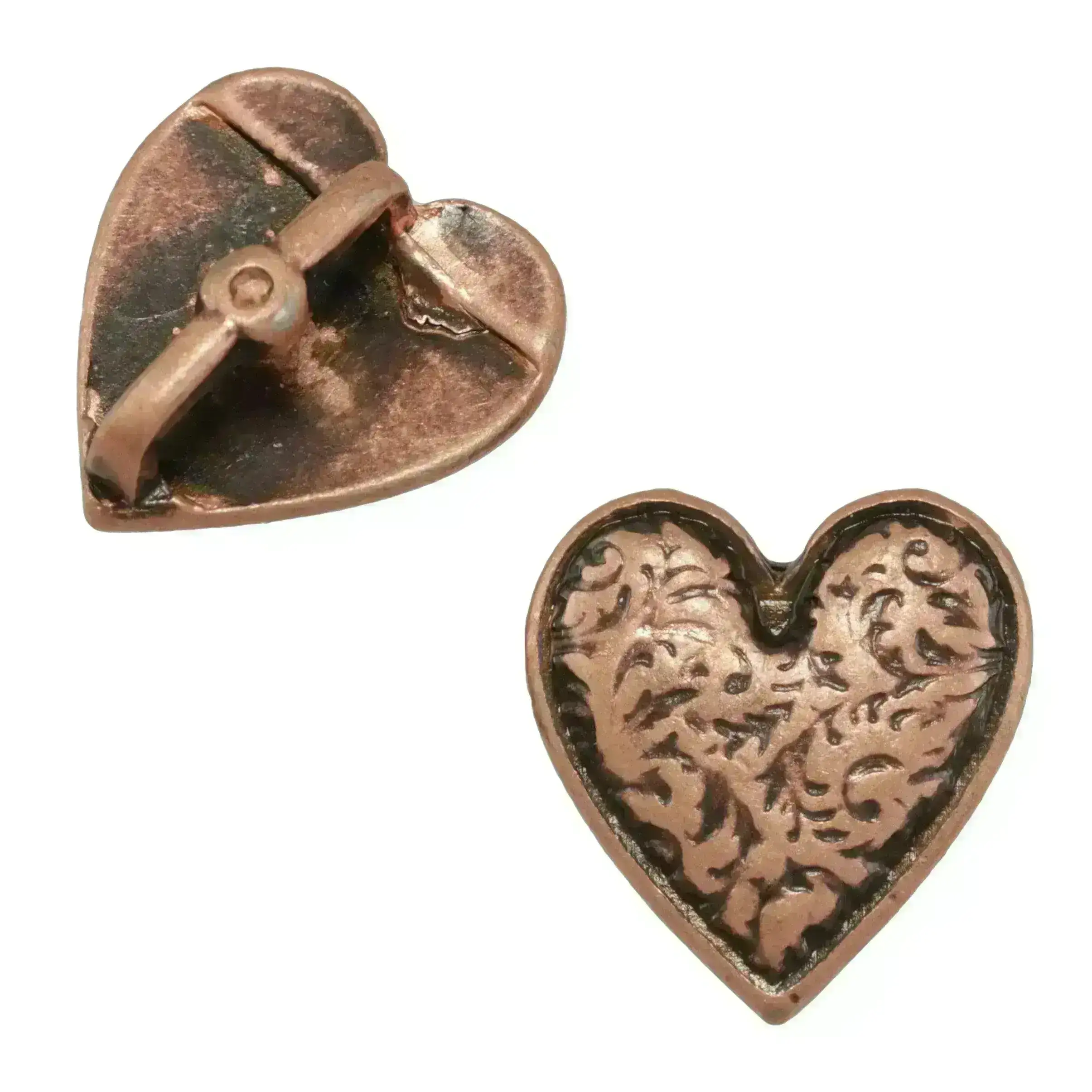 Western Heart, 10mm Flat Leather Crimp Slider, Secure Hold - Image 3