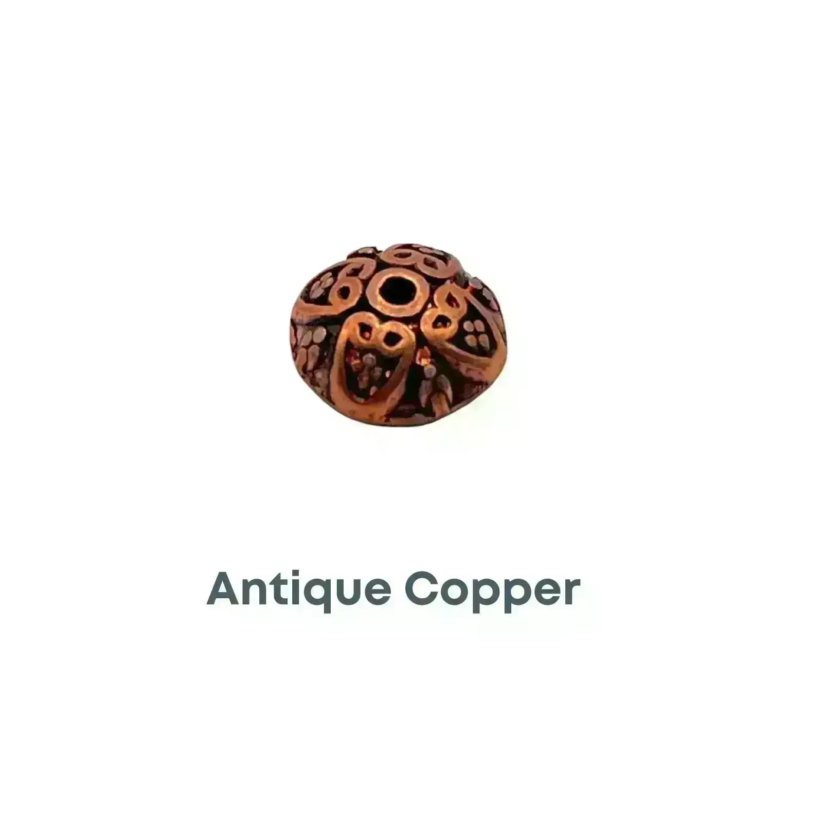 Ogee Bead Cap, 10mm, 2 Colors - Image 4