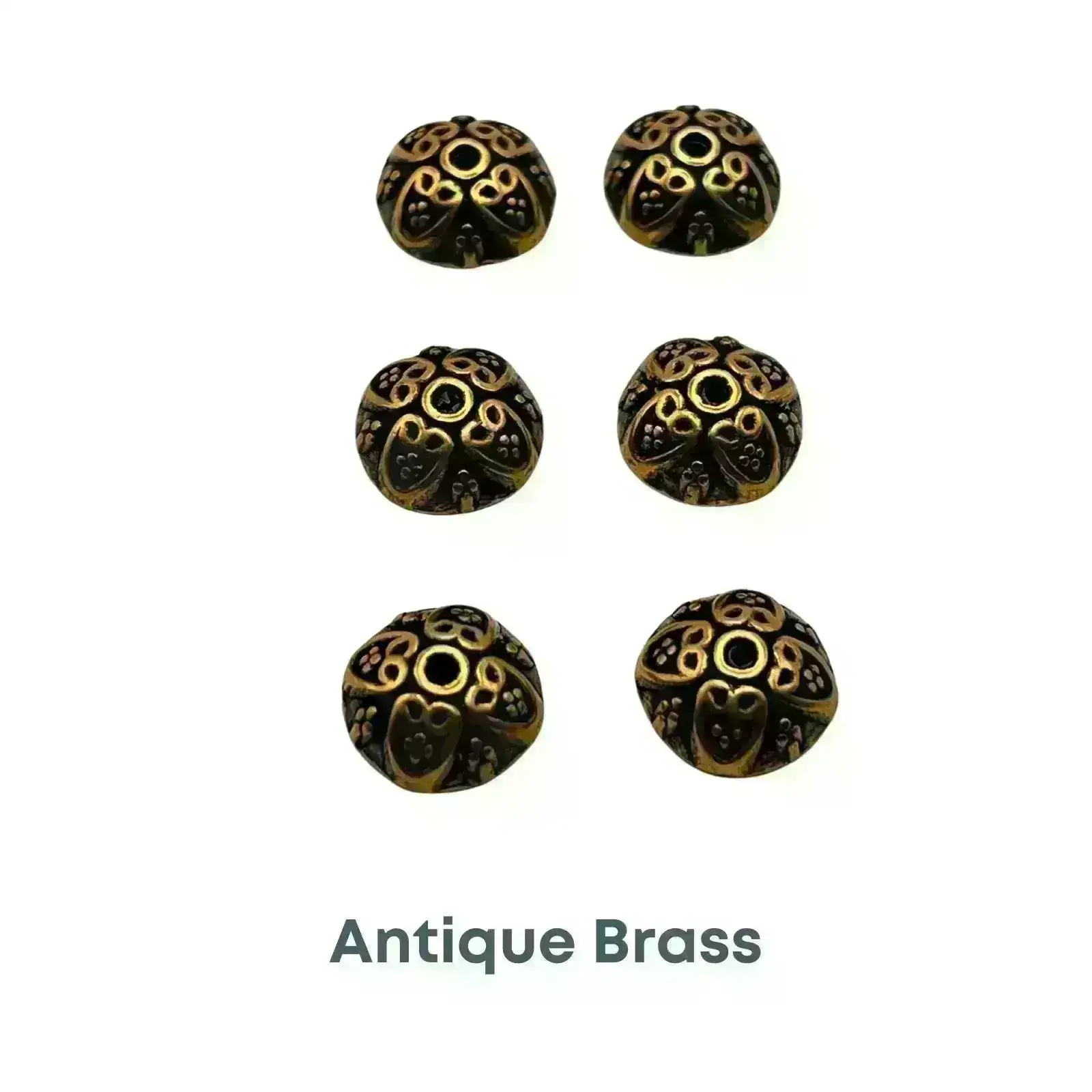 Ogee Bead Cap, 10mm, 2 Colors - Image 5
