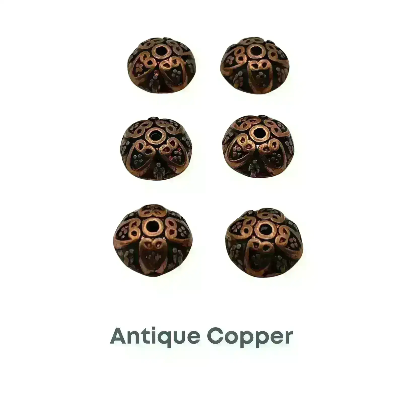 Ogee Bead Cap, 10mm, 2 Colors - Image 6